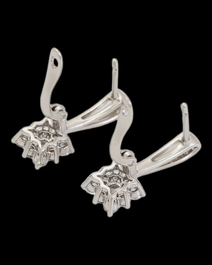 Boucles d’oreilles argentées