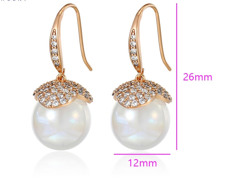 Boucles d’oreilles perles pendantes