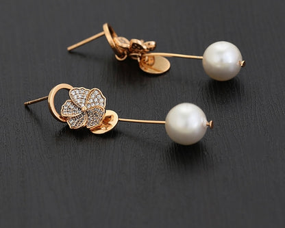 Boucles d’oreilles perles pendantes