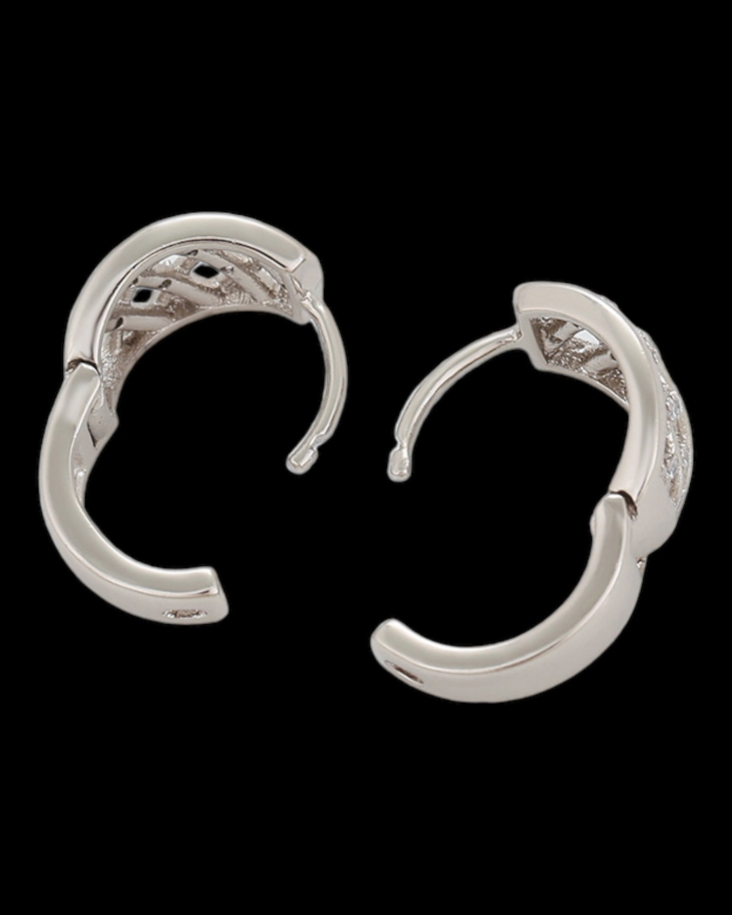 Boucles d’Oreilles Argentées anneaux