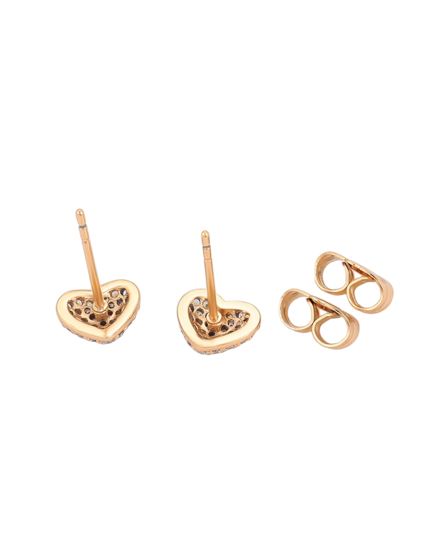 Boucles d’oreilles cœur clous