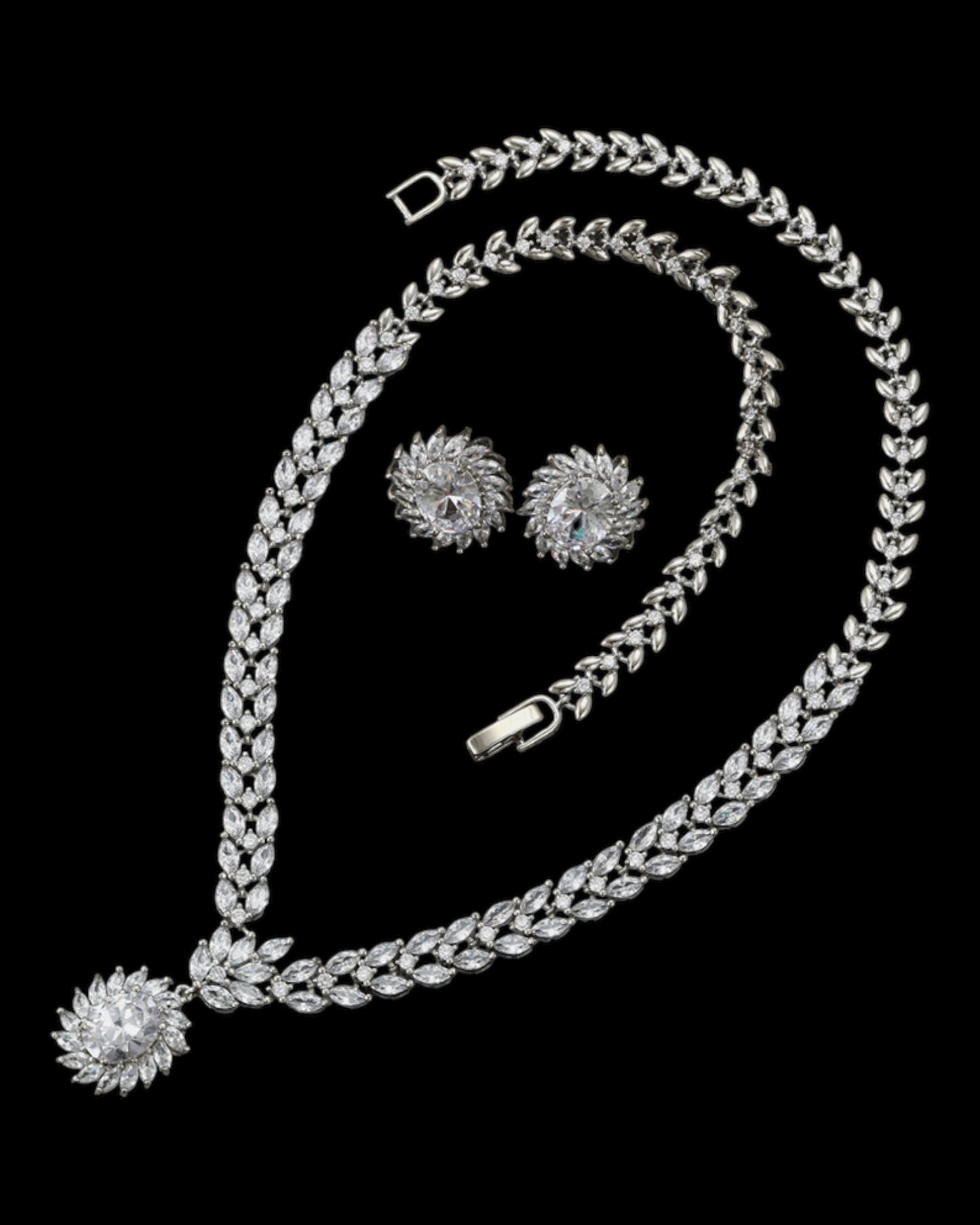 parure pierres argent YSset-457