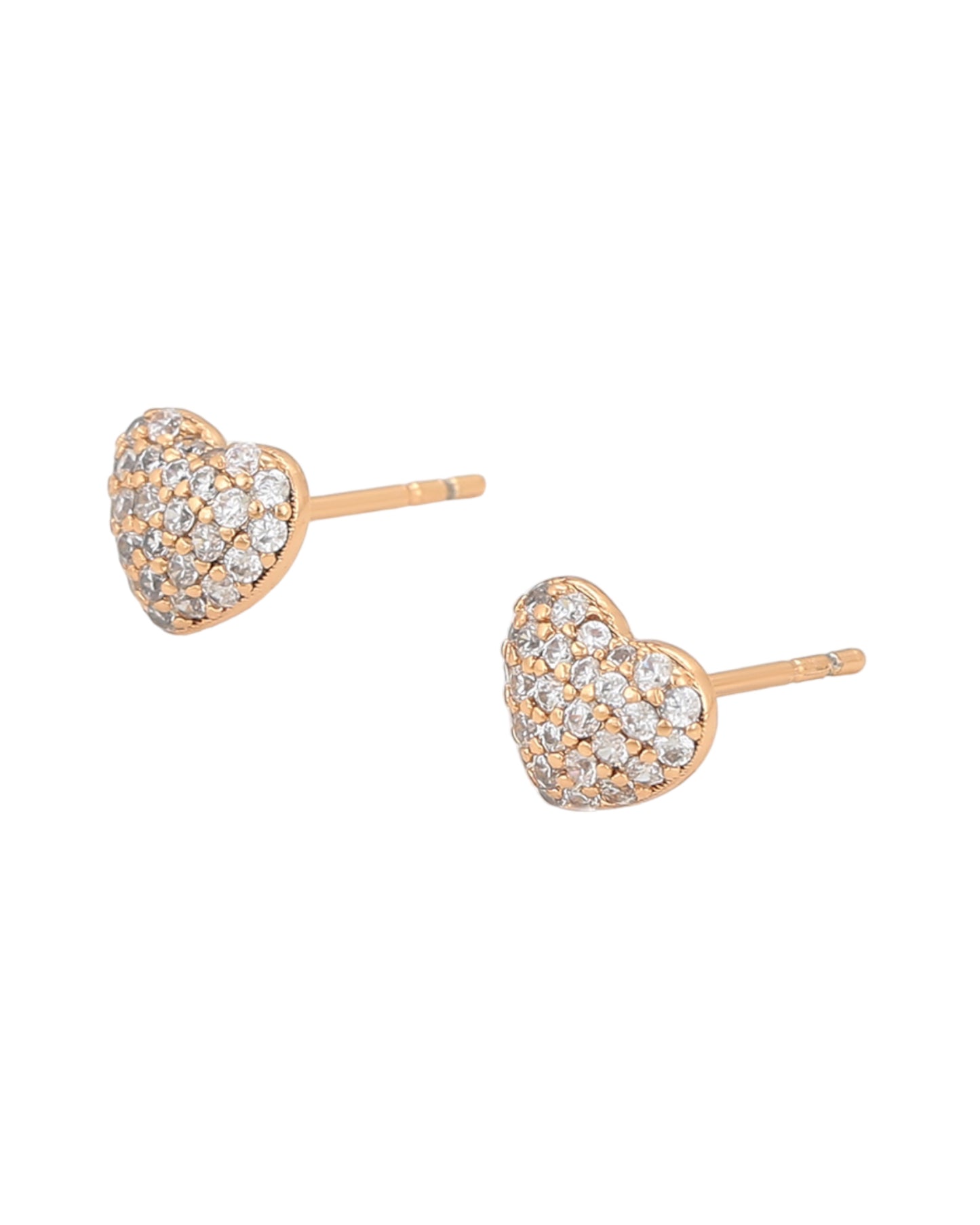 Boucles d’oreilles cœur clous