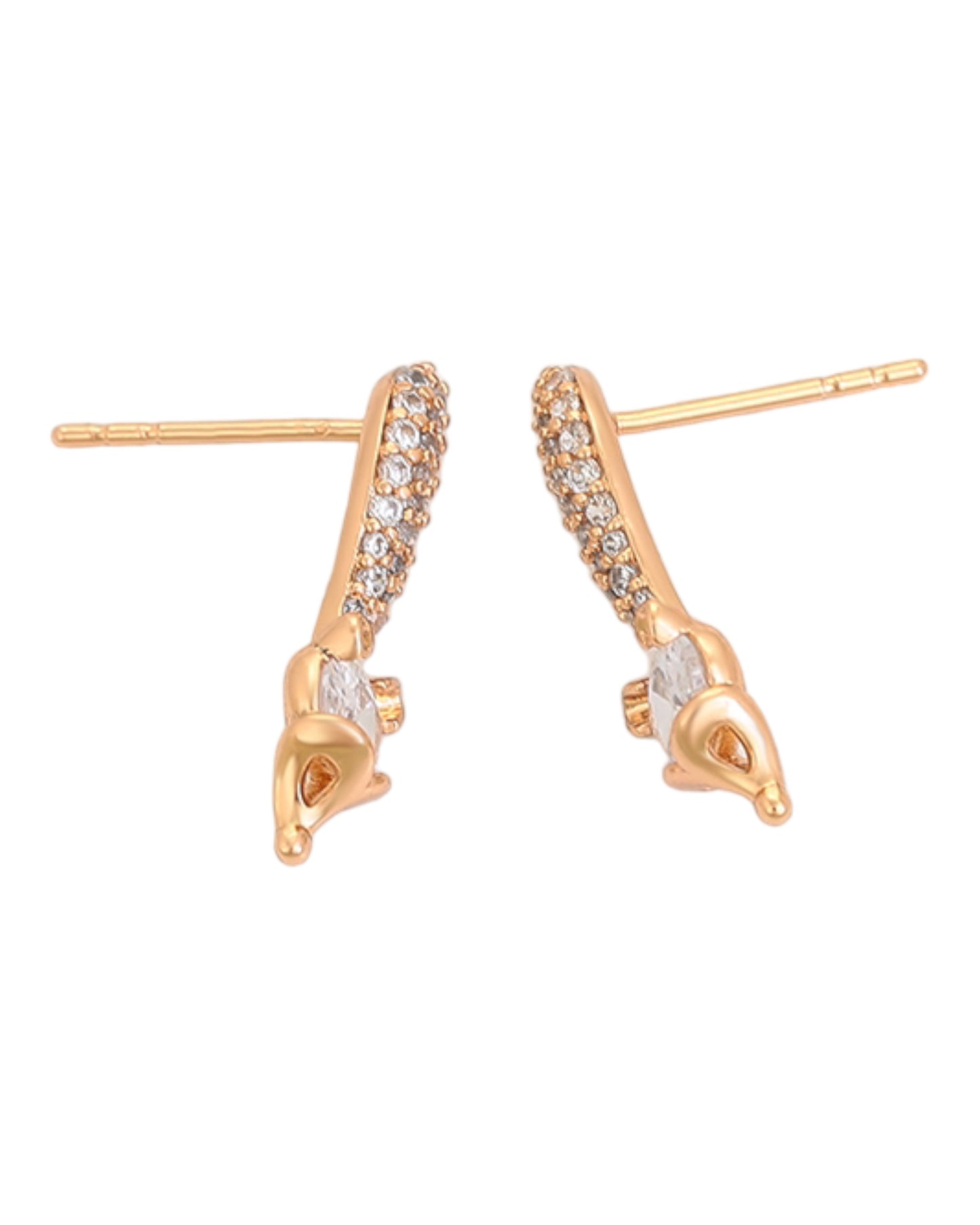 Boucles d’oreilles clous pendantes