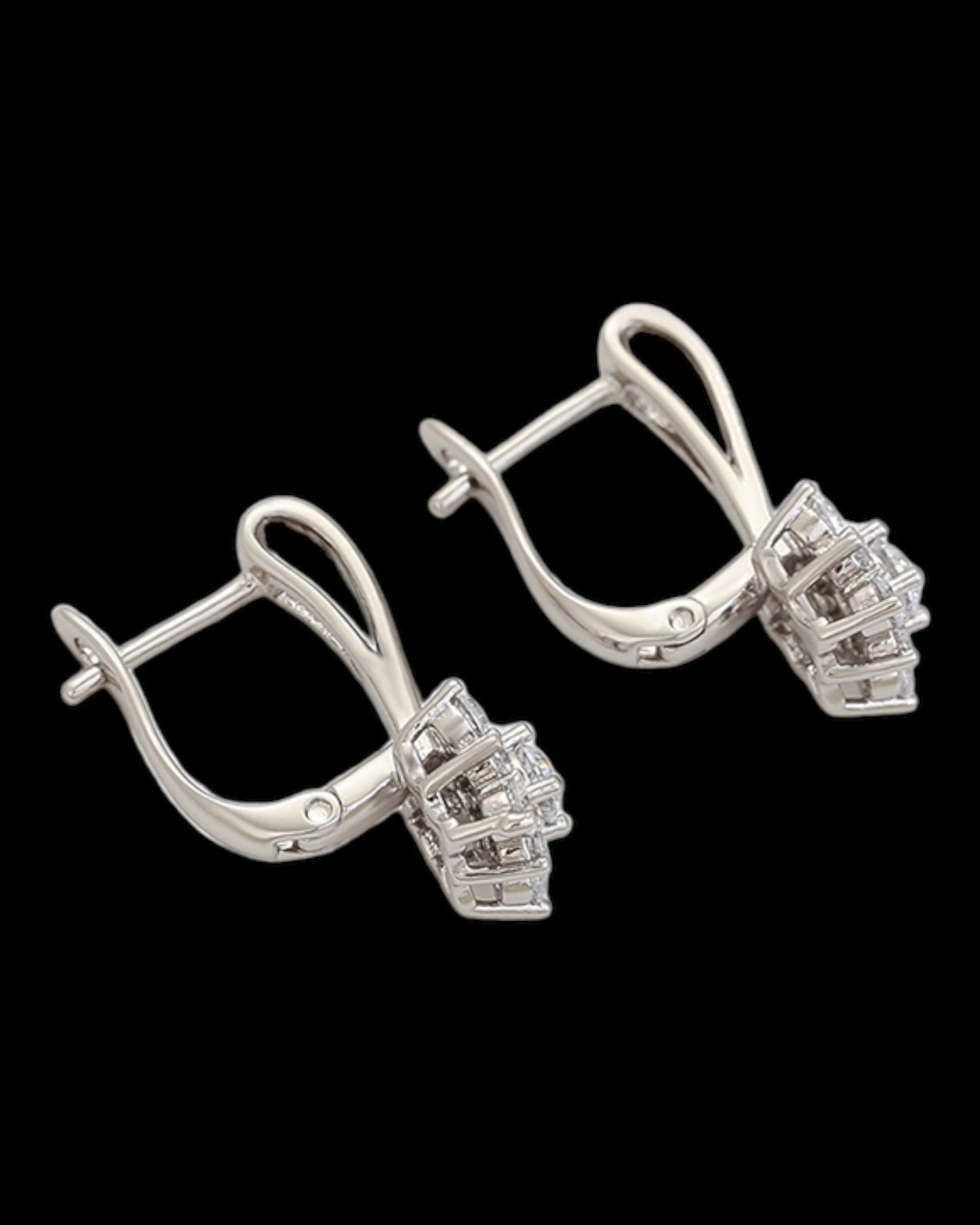 Boucles d’oreilles argentées